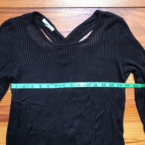 Maurices Black Cross-back Sweater, EUC, S - Picture 6 of 13